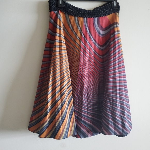 M.Miranda Flowy Prism  Patterned Skirt - Picture 1 of 8